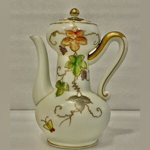 Vintage Lenwile Ardalt Hand Painted 8” Teapot